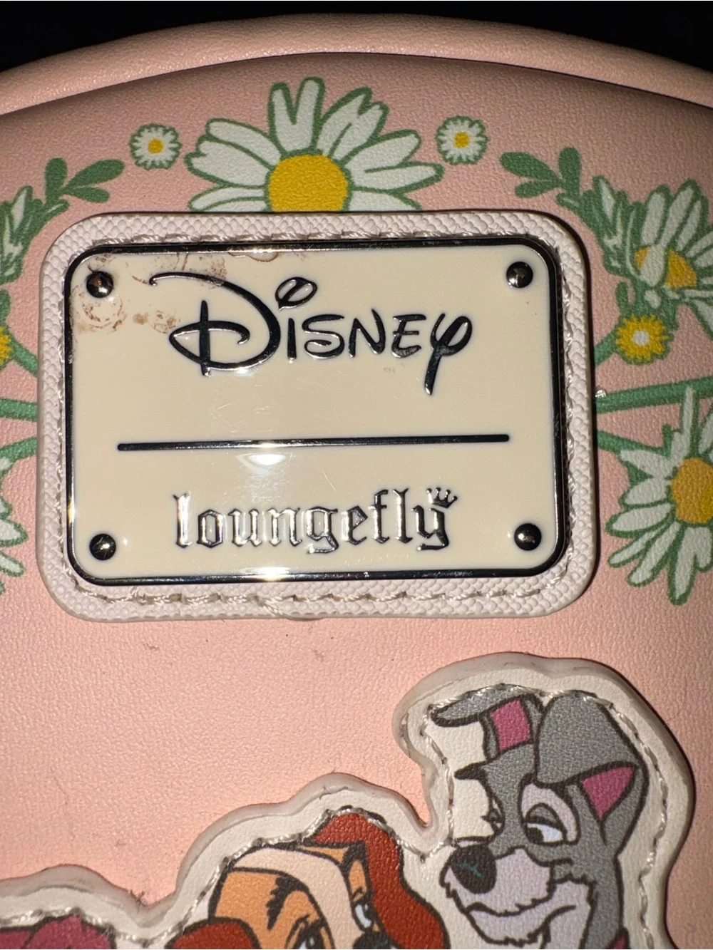 Loungefly Disney Lady and the Tramp Floral Mini Backpack Faux Leather 2023 - Picture 4 of 5
